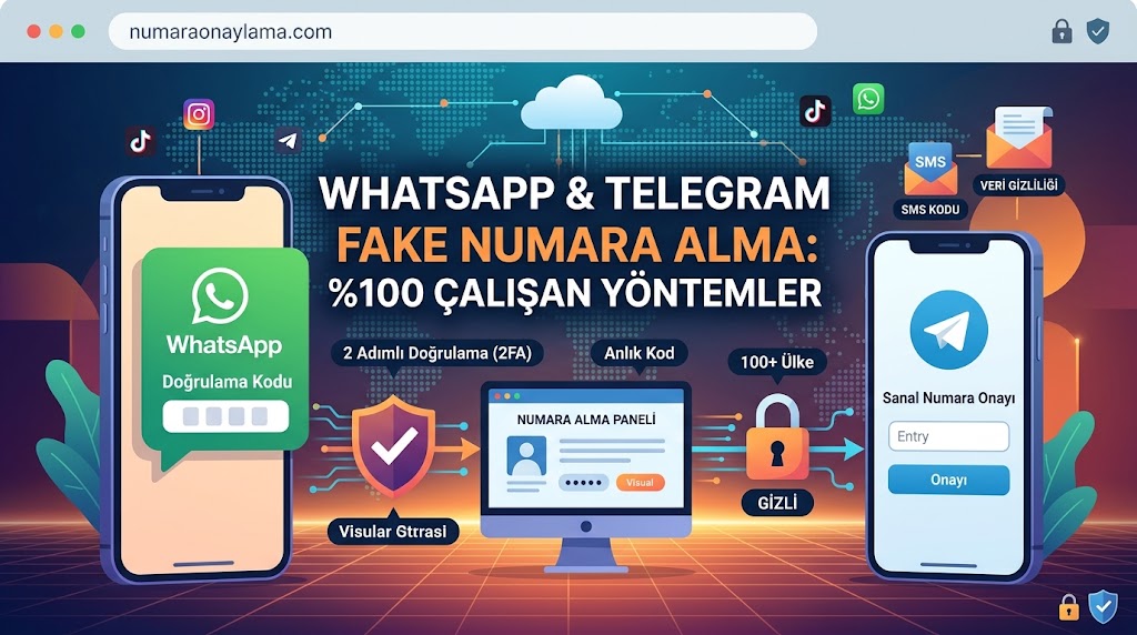 WhatsApp ve Telegram İçin Sahte (Fake) Numara Alma – %100 Çalışan Yöntemler