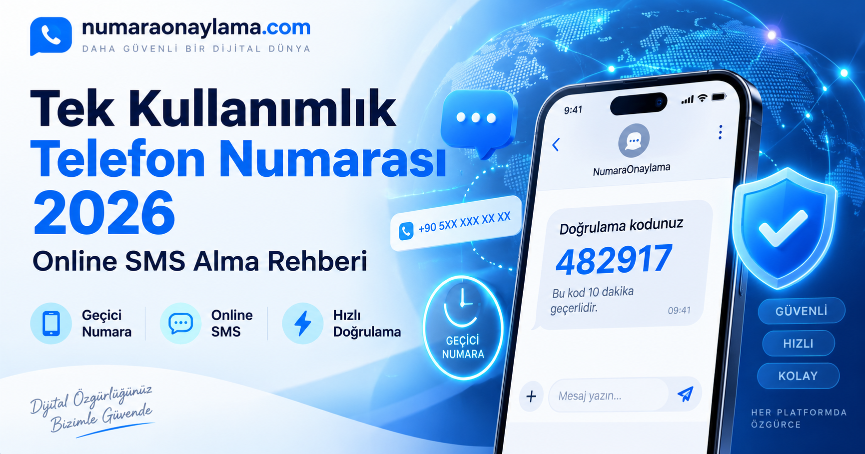 Tek Kullanımlık Telefon Numarası | Online SMS Al