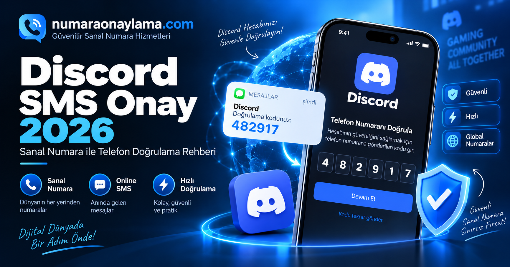 Discord SMS Onay 2026 | Discord Sanal Numara Al