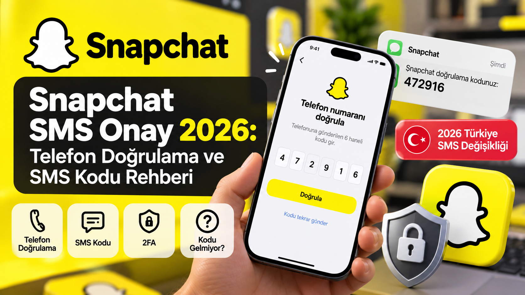 Snapchat SMS Onay 2026 | Telefon Doğrulama Rehberi