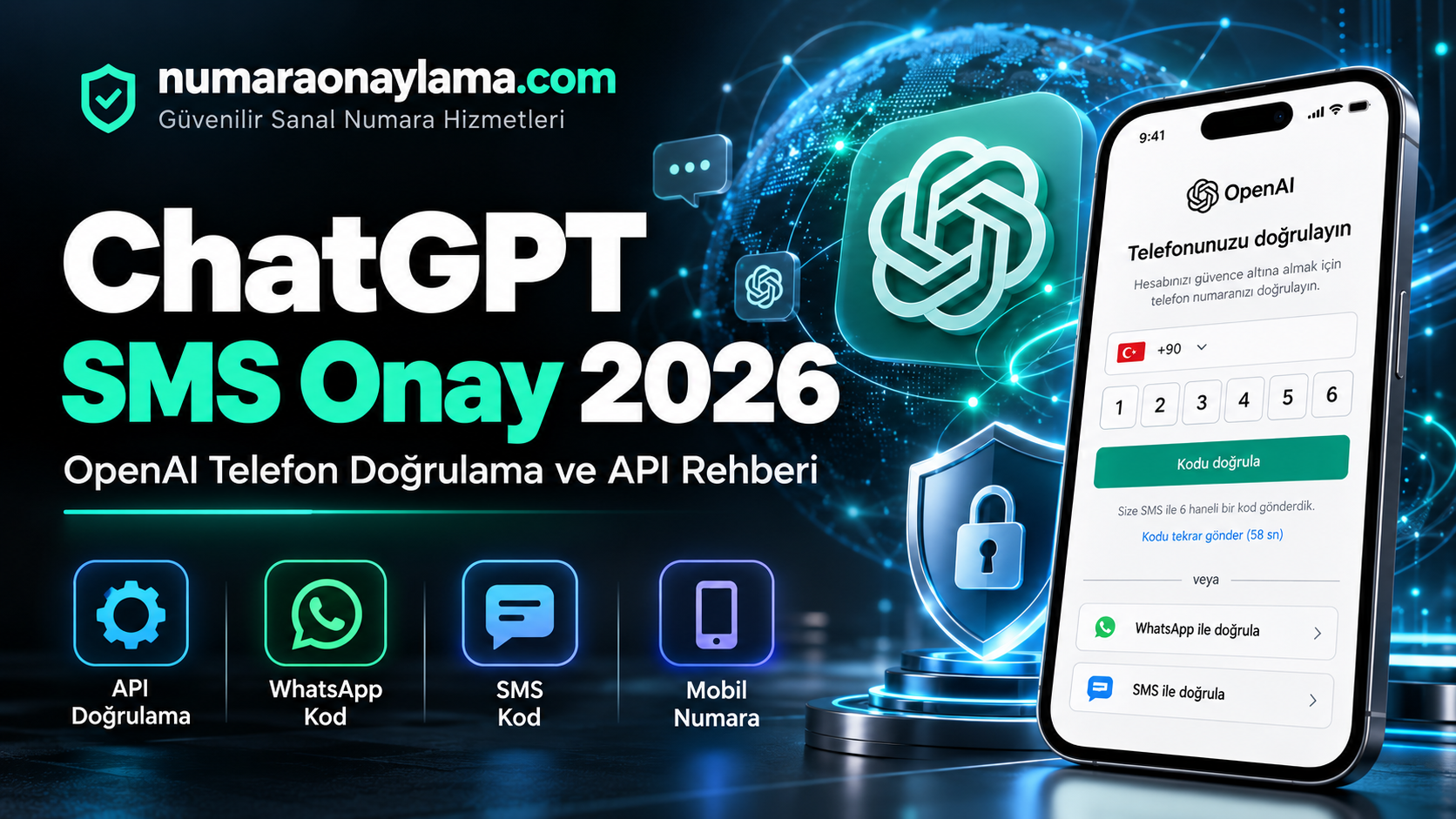 ChatGPT SMS Onay 2026 | OpenAI Telefon Doğrulama